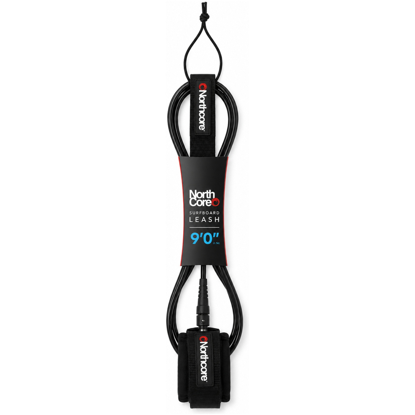 2026 Northcore 9FT Surffilauta Leash NOCO57B - Black